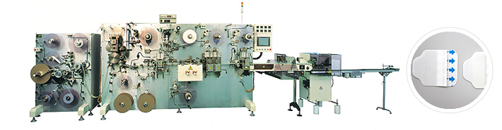 Medium-size adhesive bandage manufacturing machine
